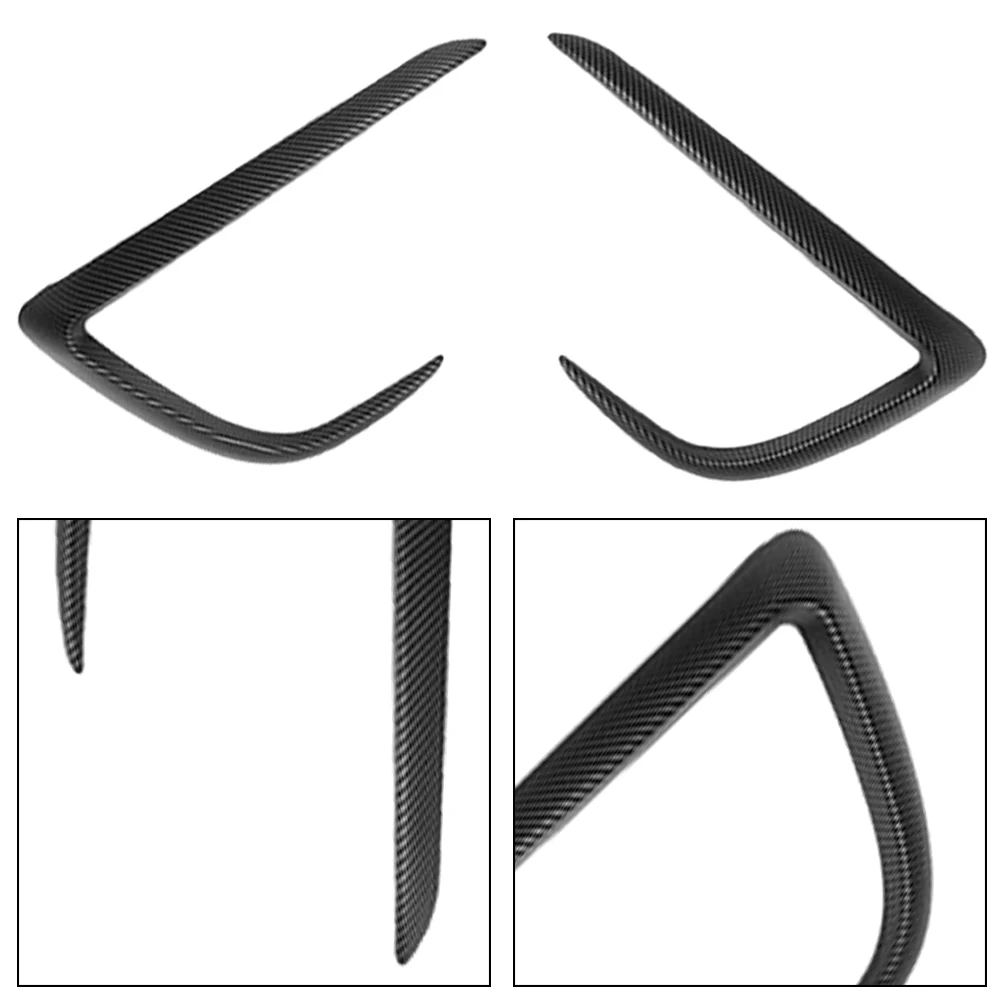 Car Front Fog Light Blade Trim Light sopracciglio Wind Knife per Tesla Model Y 2019-2023 ABS fendinebbia decorare paraurti Cover Sticker