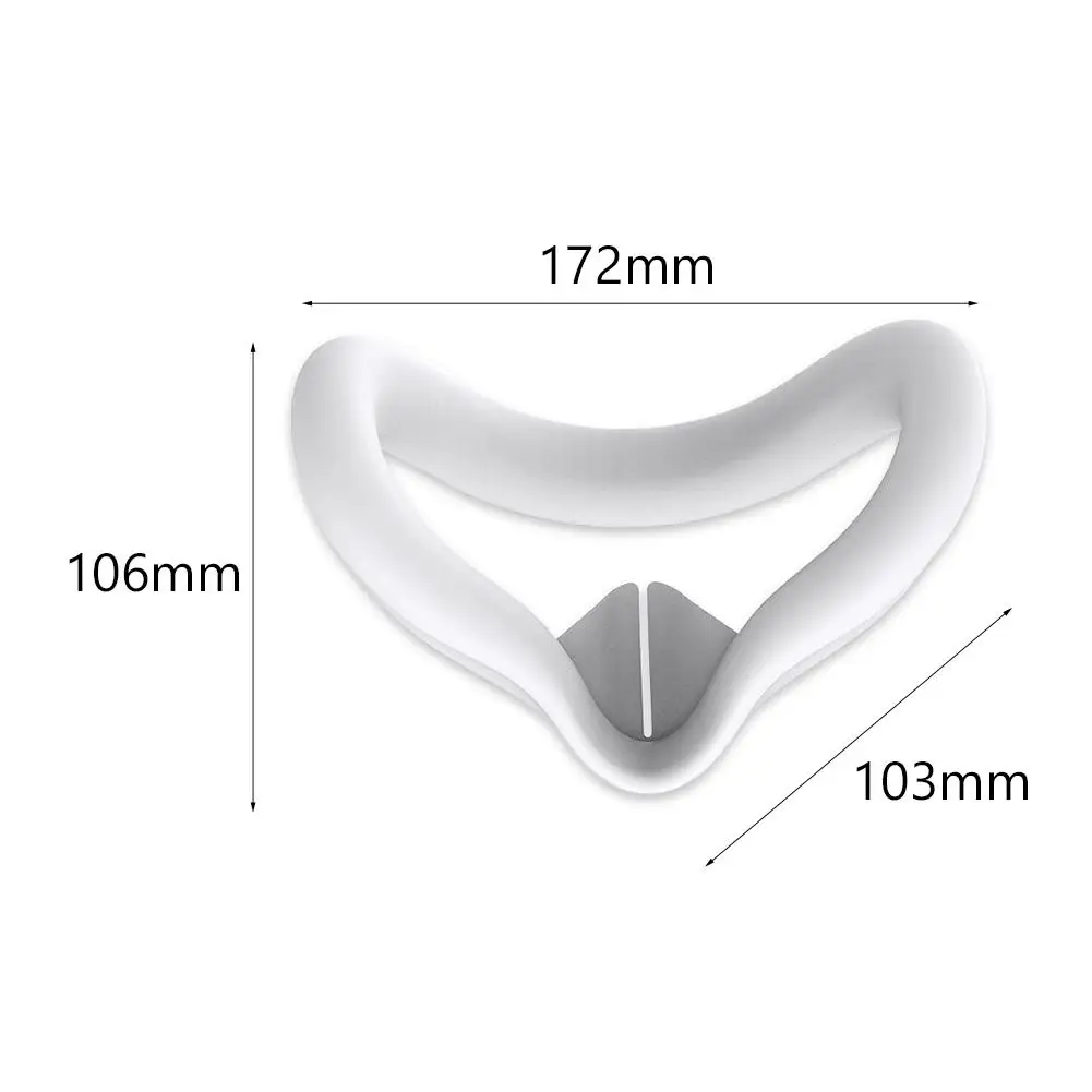 Copertura per il viso in silicone per occhiali Meta Quest 3 Sostituzione interfaccia per il viso VR Copertura protettiva Maschera per gli occhi traspirante a prova di sudore