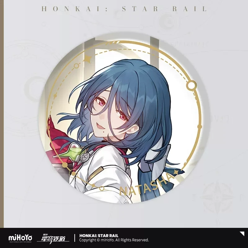 

miHoYo Honkai Star Rail Natasha Characters Stand-Painted Series Tin Badge Fashion New Anime Decorations Cosplay Games Around