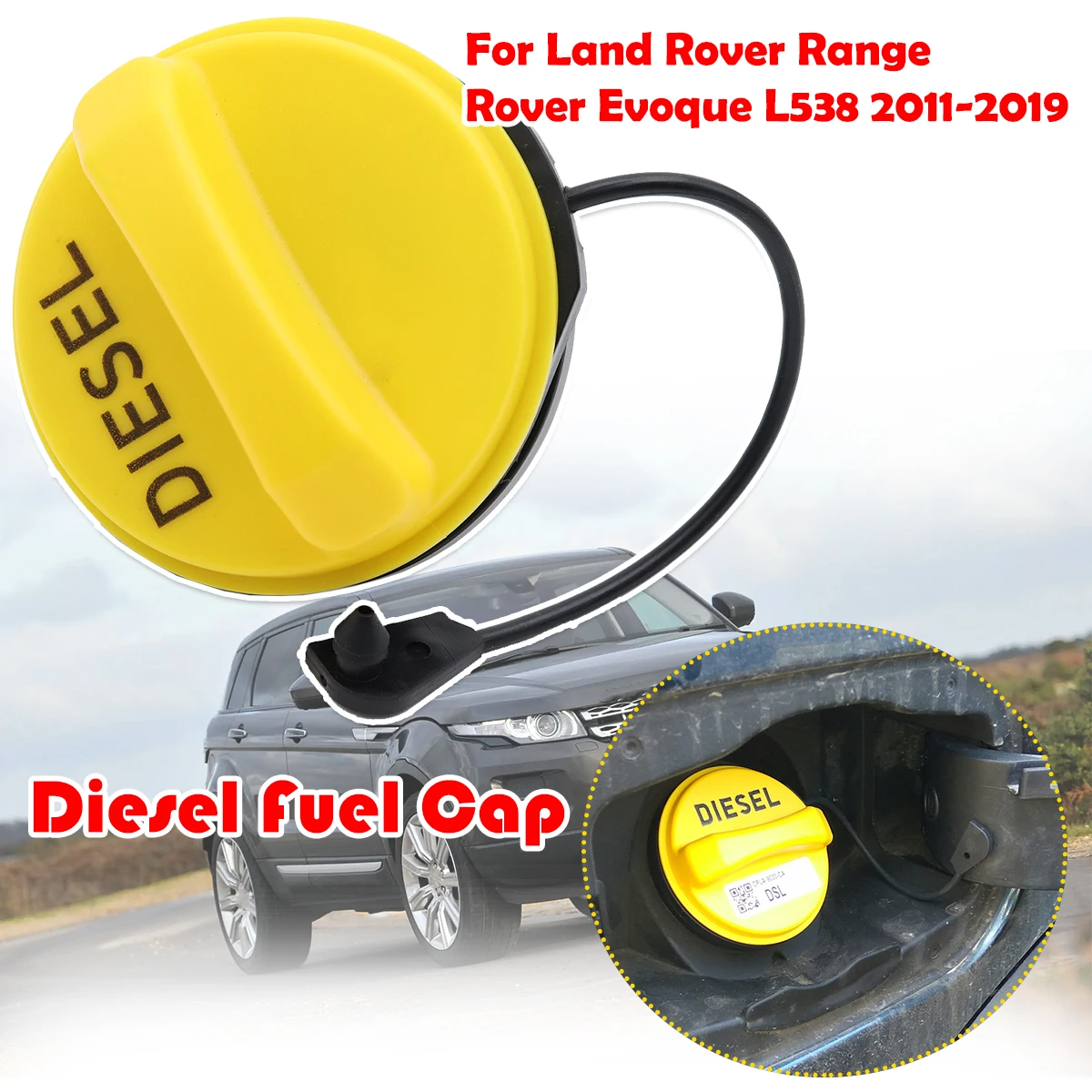

Diesel Fuel Tank Filler Cap Cover For Land Rover Range Rover Evoque L538 2011-2019 Jaguar XF Car Accessories Replacement parts