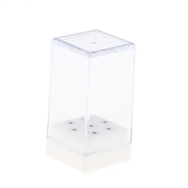 

Portable Nail Drill Bit Holder Case Lightweight Nail Bit Storage Container Organizer for Gel Nail Art Tool Home Salon Use