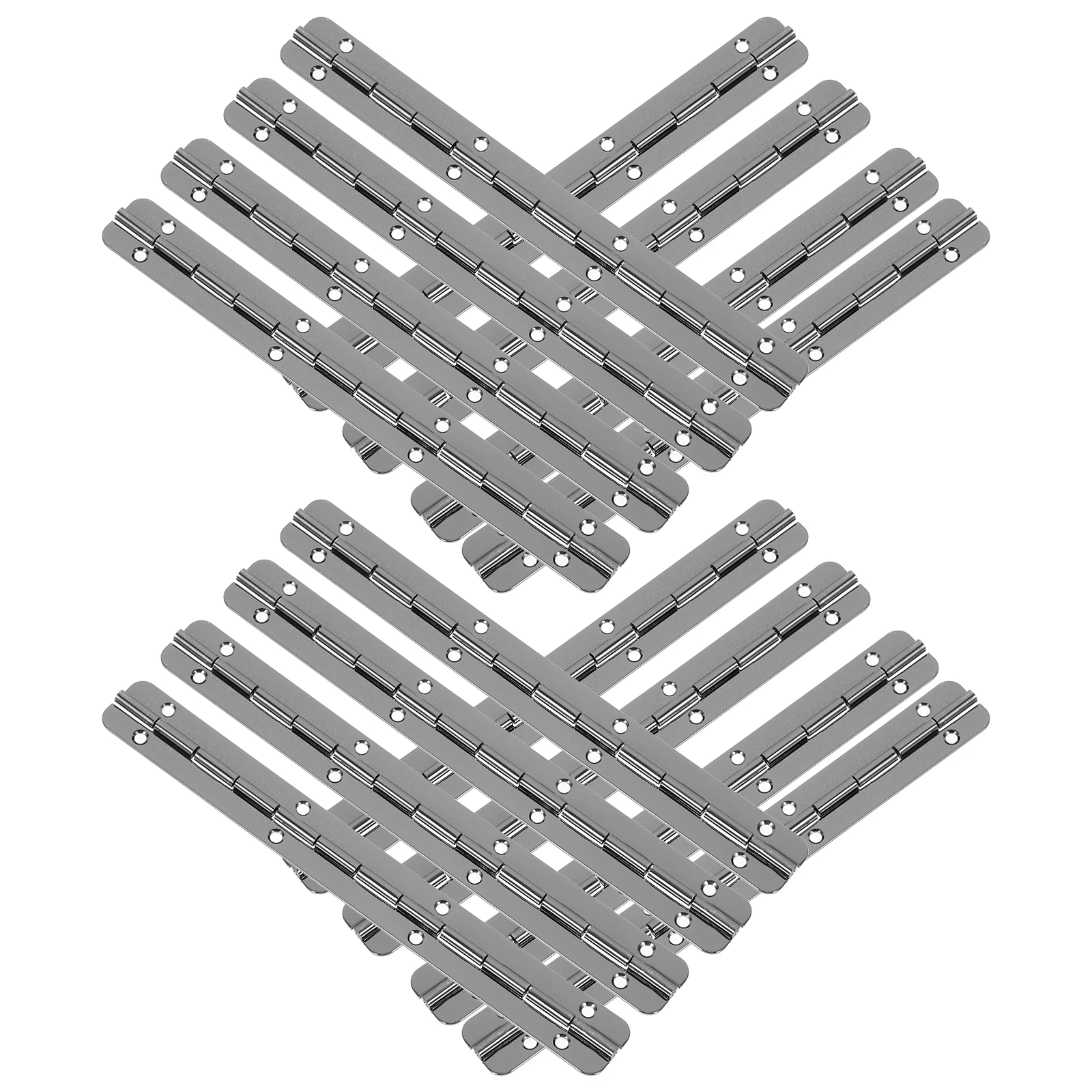 

10 Pcs Long Hinges 150x17mm Heavy Duty Piano Hinge for Cabinet Continuous Fold Black 180 Degree Flush