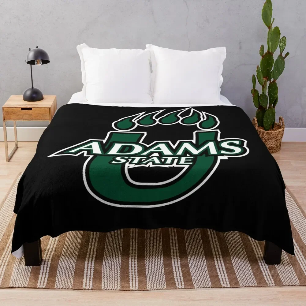 

Adams State University Grizzlies logo Throw Blanket Personalized Gift Beautifuls Sleeping Bag Blankets