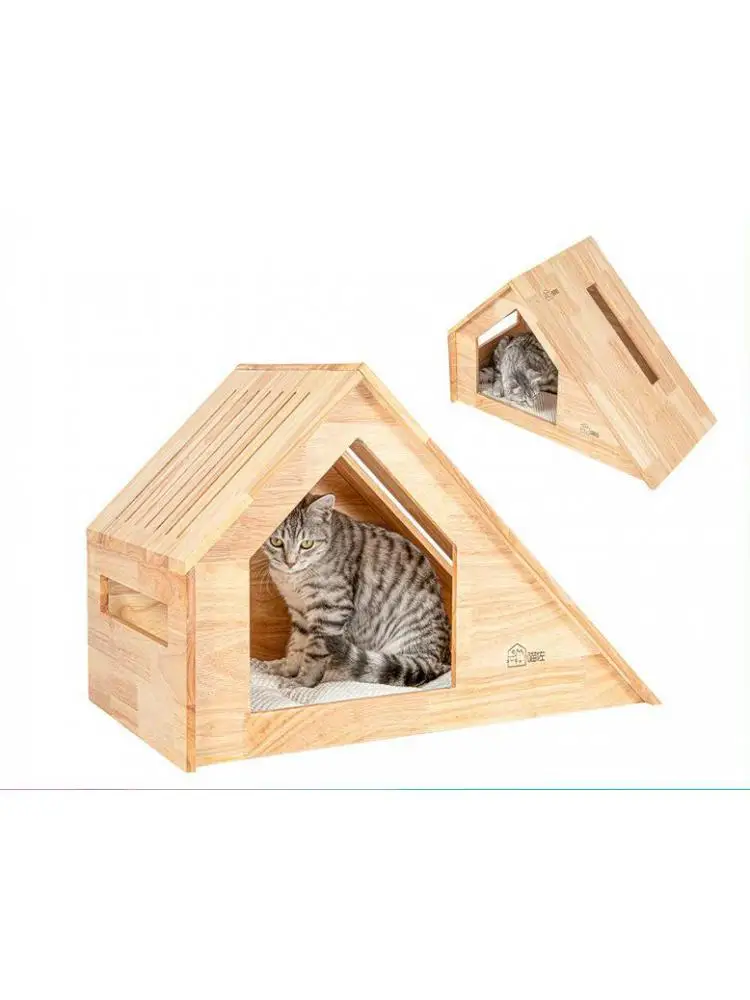 

Cat Climbing Frame Cat Litter Cat Tree & Solid Wood Cat Kennel Cat House Cat Furniture