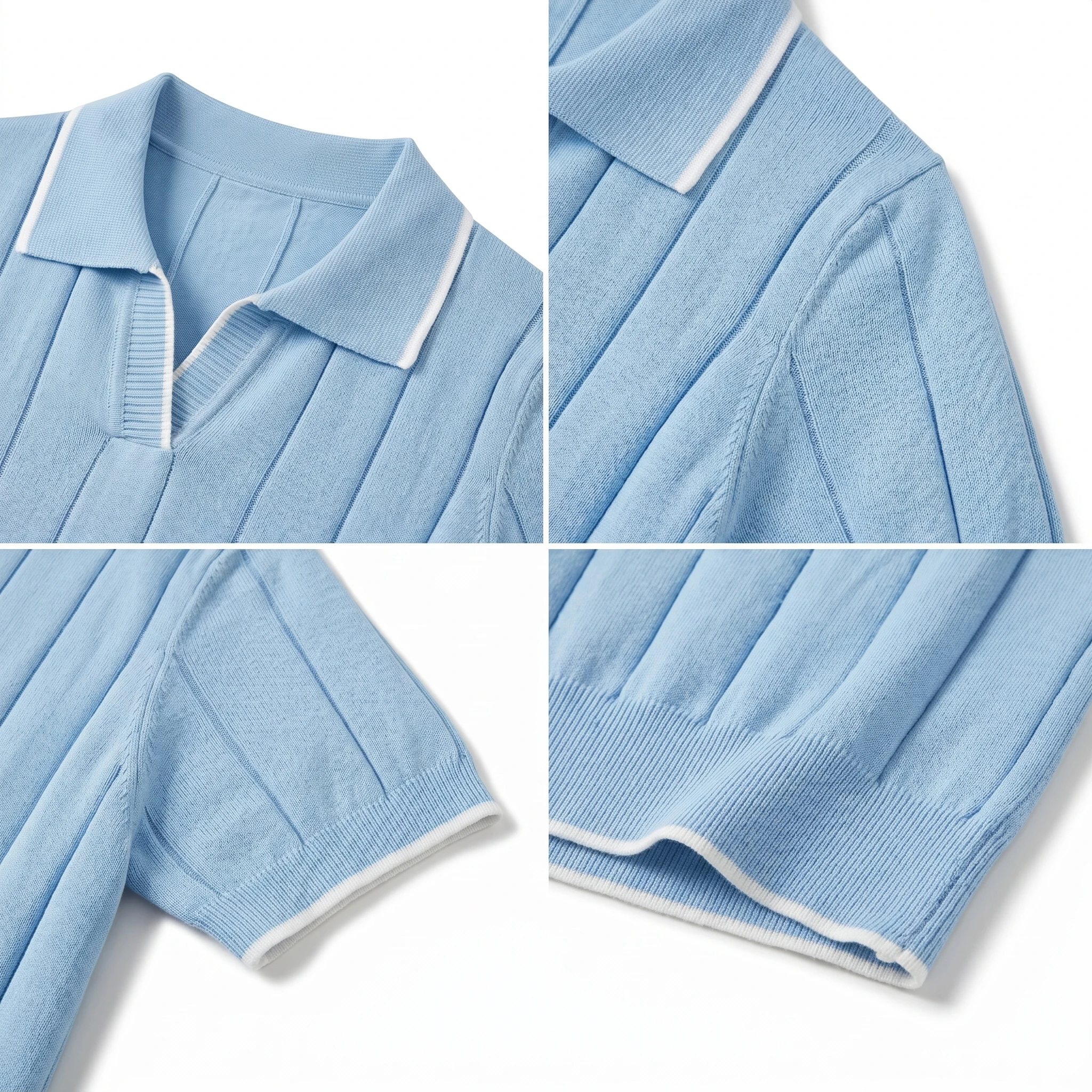 Women's Classic Cotton Knit T-Shirt with Turn-Down Collar & Short Sleeves S638da0b6f0be409488917e3d9a4d27a5t