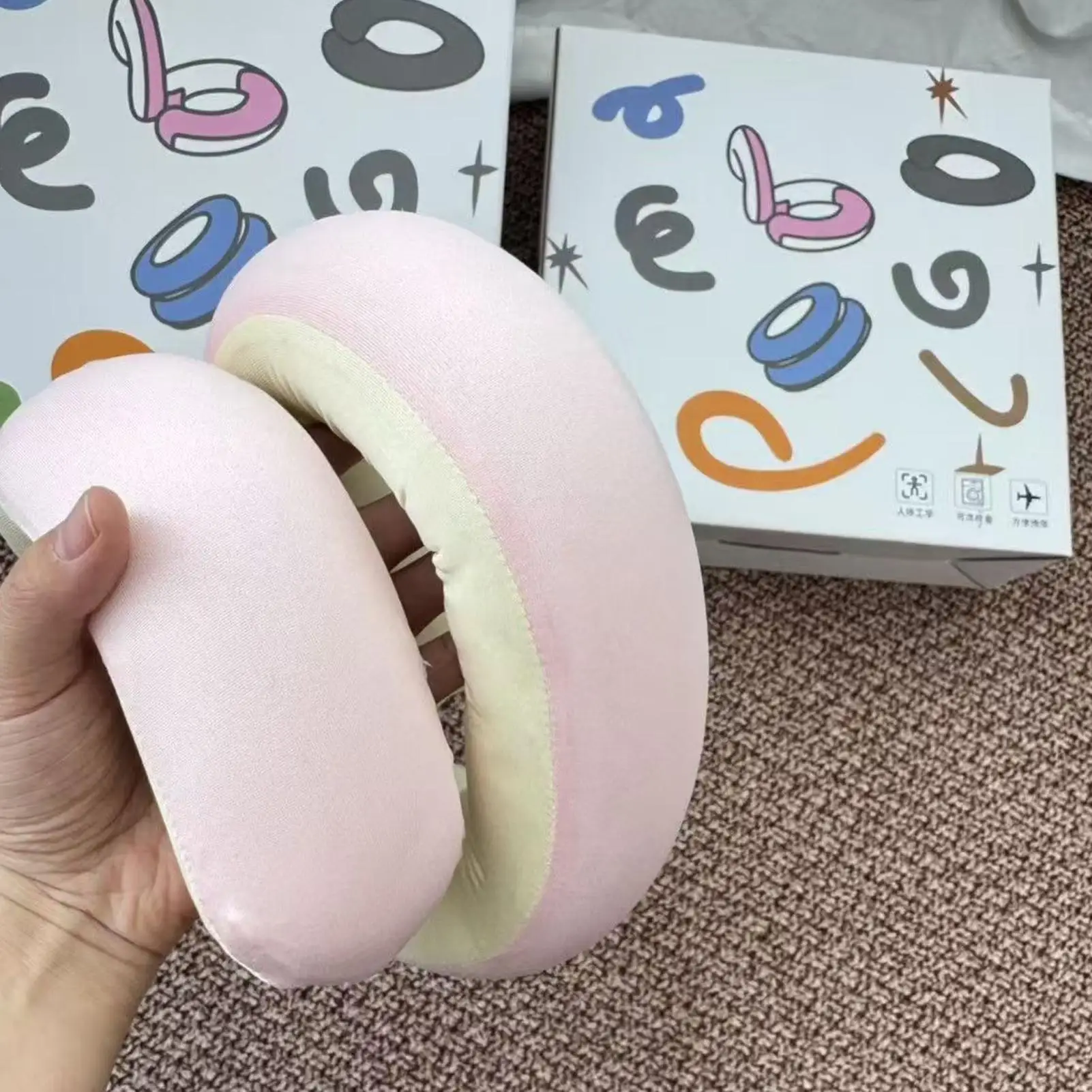 

Travel Pillow Foldable Spiral Breathable Support Travel Neck Pillows For Airplanes For Car Sleeping Back Chair Office Sleep Rest