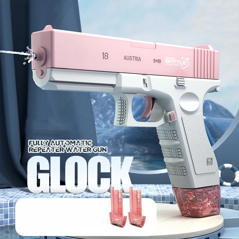 مسدس مياه محمول باليد للأطفال في الهواء الطلق ، ألعاب صيفية بدون بطارية ، أنشطة الوالدين والطفل