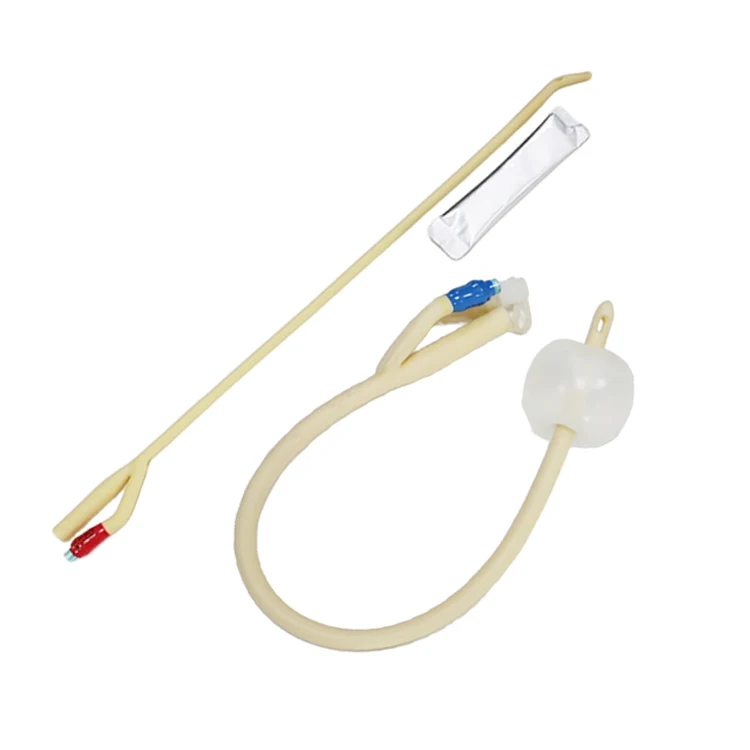 Disposable Urethral Catheter Tube 30cc 3-Way Latex Balloon Catheter for Urinary Haematuria Test Tubes