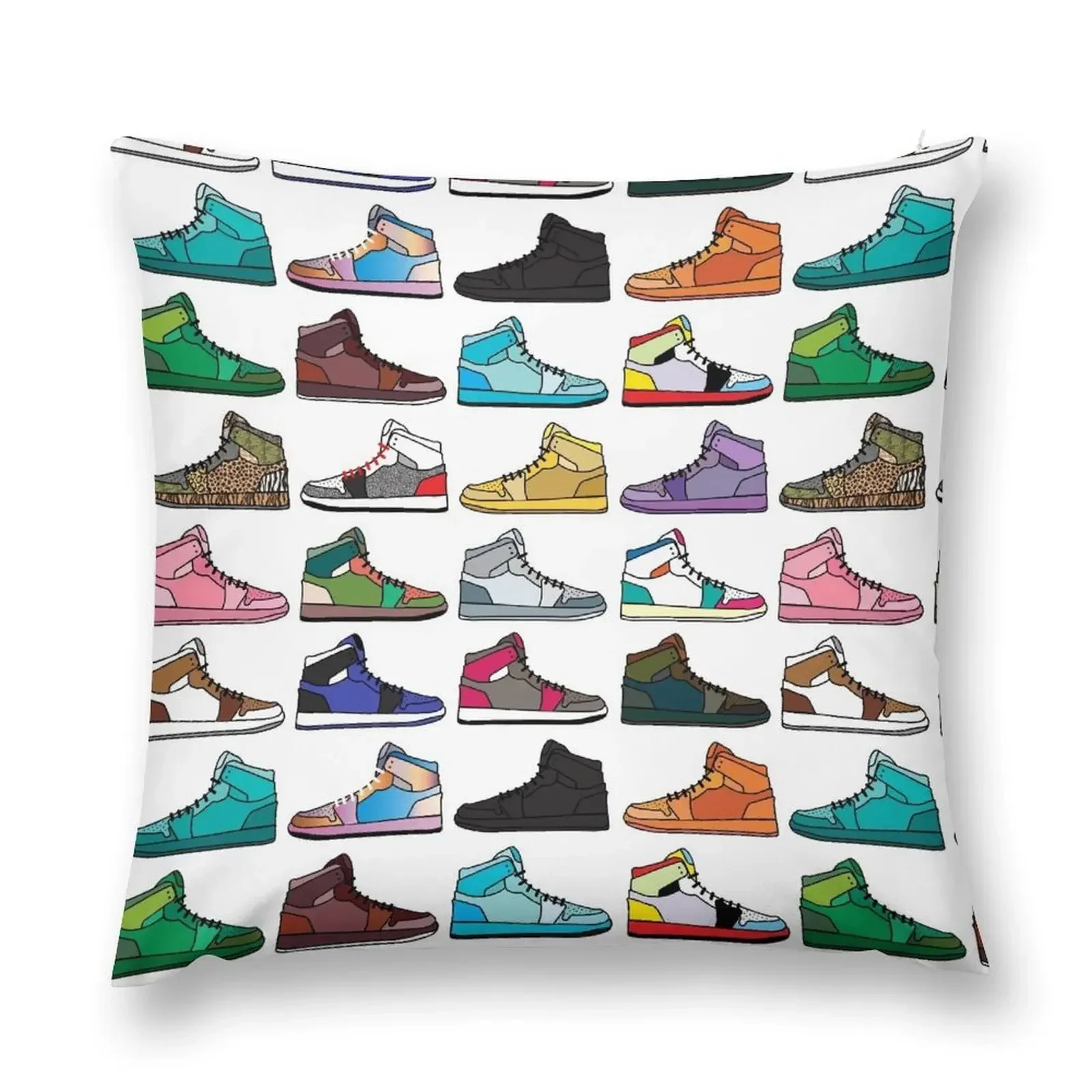 Sneaker pattern Throw Pillow Custom Cushion Photo Cushions For Children pillow