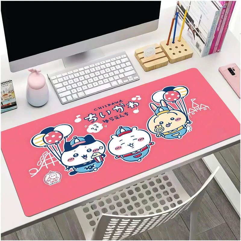 Chiikawa Mouse Pad Keyboard Pad New Cute Desktop Pad Large Thickened Anti-Slip Mouse Pad Hachiware Usagi Office Holiday Gift