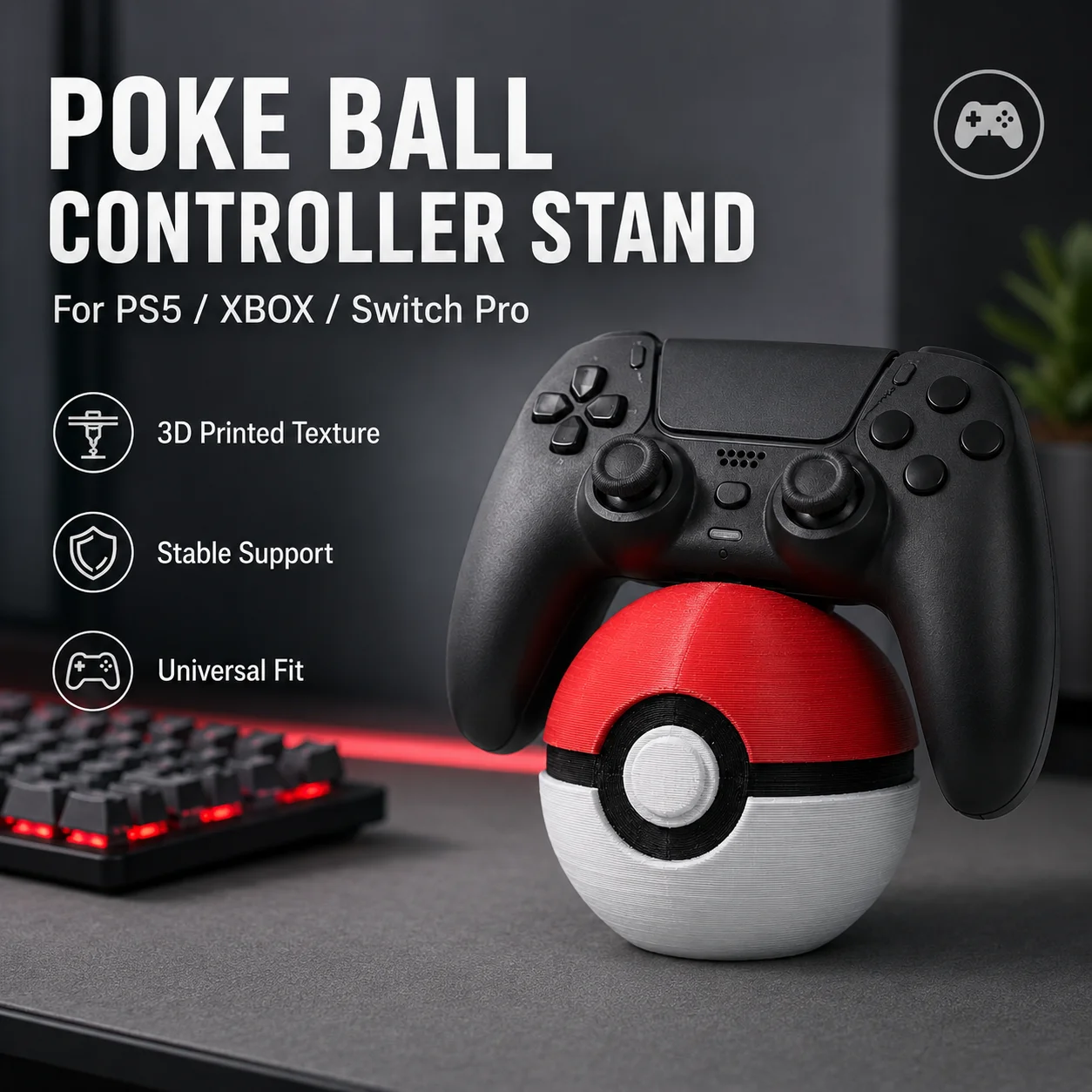 Soporte para Control de PS5XBOXSwitch Pro