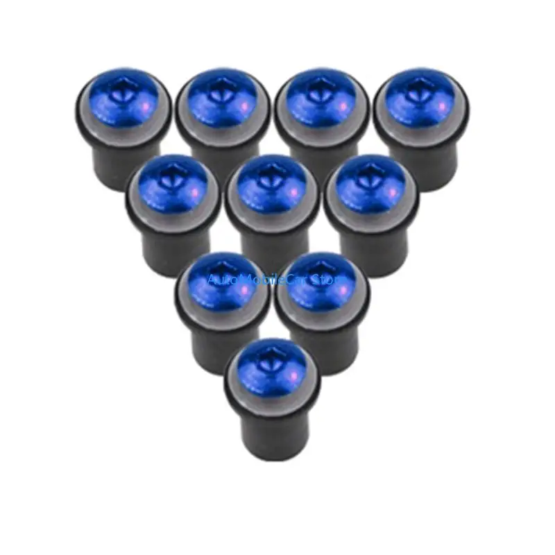 G8TE 10Pcs Universal M5x16mm Motorcycle Windshield Screws Windscreen Bolts for CBR600 CBR-600 F4i CBR1000RR CB400 VFR800