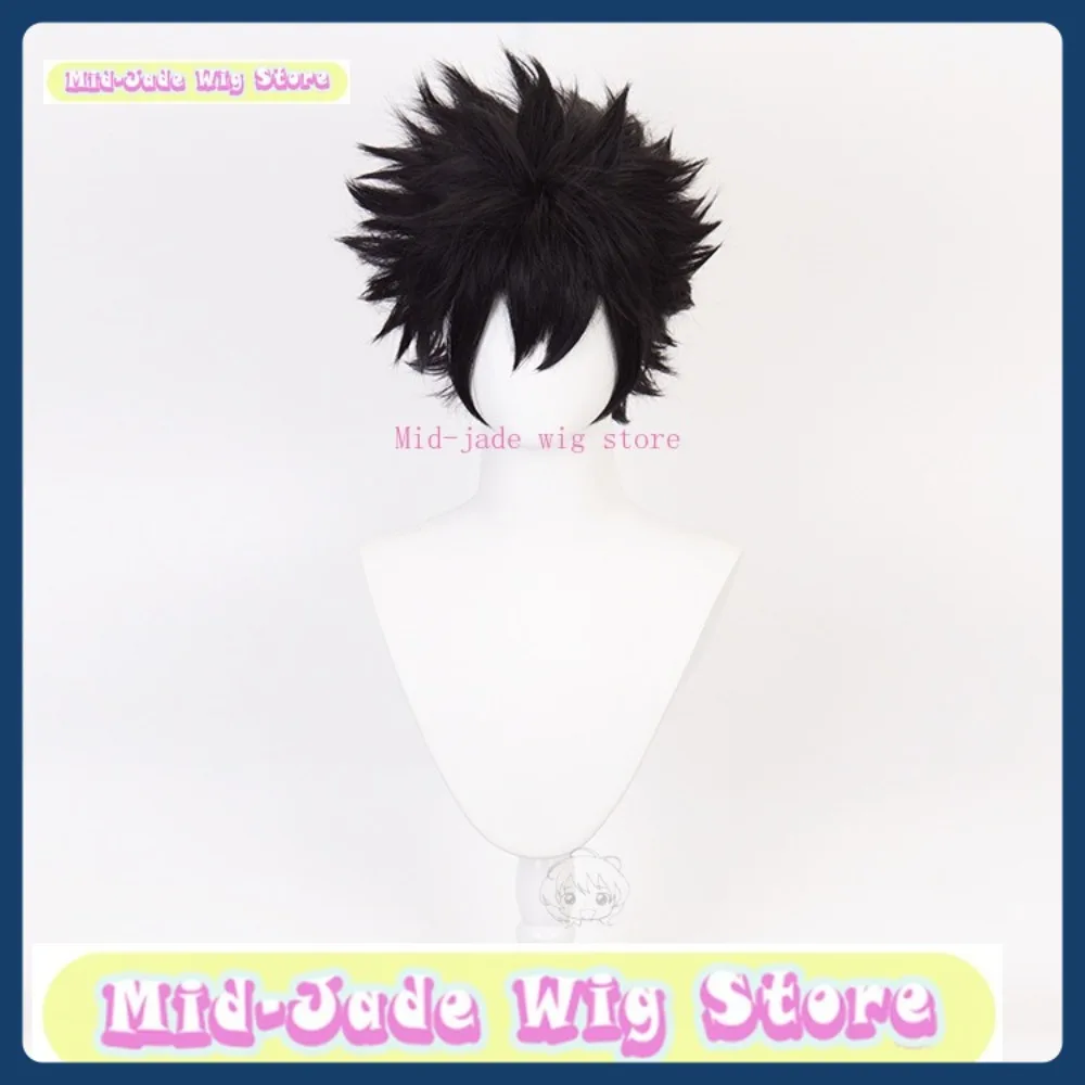 Mid-jade peruca loja meu herói academia dabi cosplay peruca anime jogo rpg traje de halloween adereços cabelo sintético