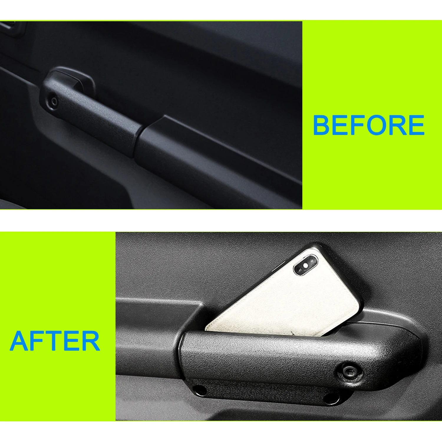 2PCS For Suzuki Jimny Sierra JB64 JB74 Door Inner Armrest Storage Box Containers Tray Organizer Stowing Tidying Box Accessories