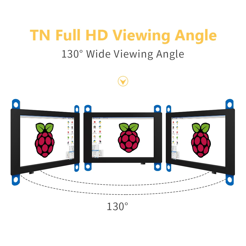 Mini HDMI LCD Touch Screen Monitor, Compatível com Raspberry Pi 400, 3B +, 3B, Windows, 3.5 ", 480x320