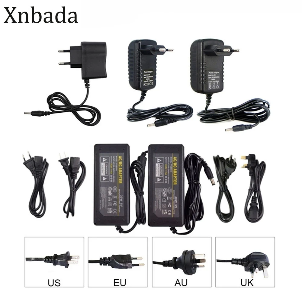 levou fonte de alimentacao 2a 3a 5a 6a 8a levou transformador para dc5v ws2801 ws2812b sk6812 tira conduzida alta qualidade 5v 01