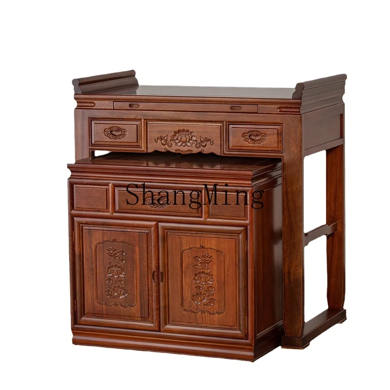 

CL household solid wood with cabinet Buddha table for table God