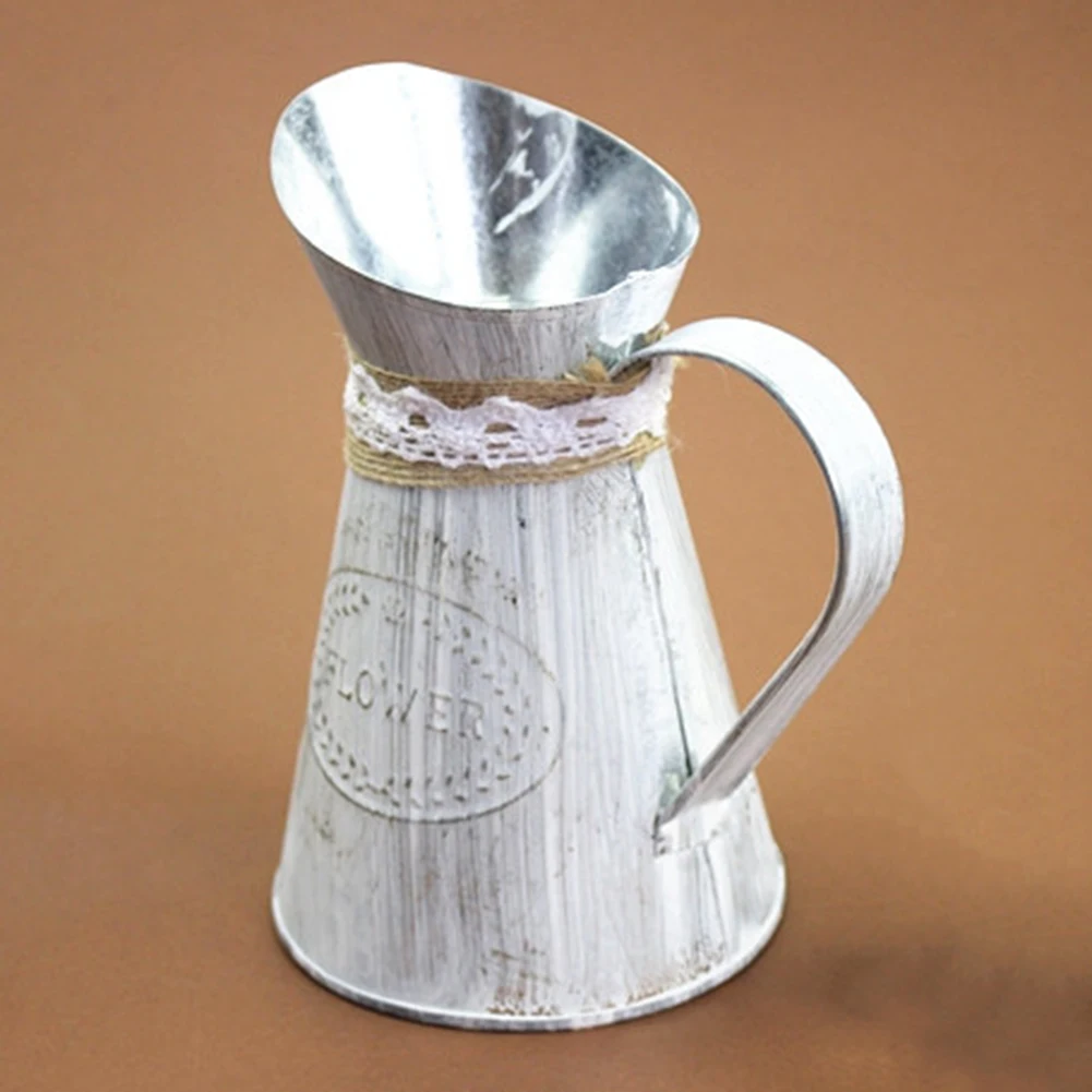 Metal Flower Vase Metal Rustic Vase Metal Rustic Vase Vintage Decorative Metal Flower Vase for Home Garden Window Sills Desktops