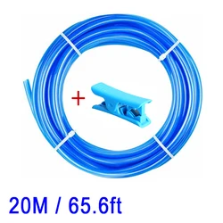 OD6mm ID4mm 10M 20M niebieski rura PE wąż wody elastyczna rurka węża z nożem do RO System filtrowania wody akwarium Revers nawadniania