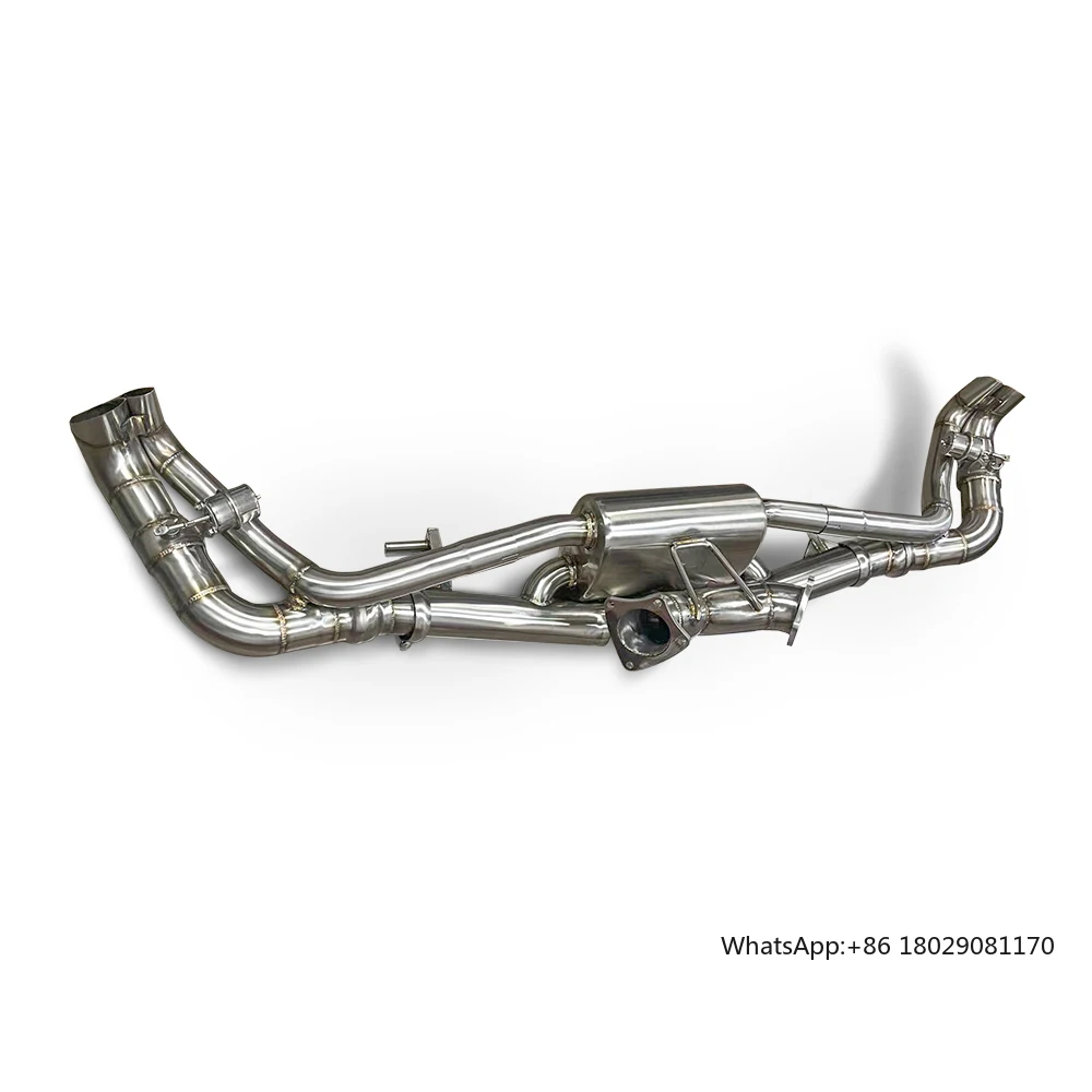 

New Arrival Stainless Steel/Titanium Exhaust Pipes For 2011-up Audi R8 4.2 5.2 V8 V10 Engine Catback Exhaust With Valves