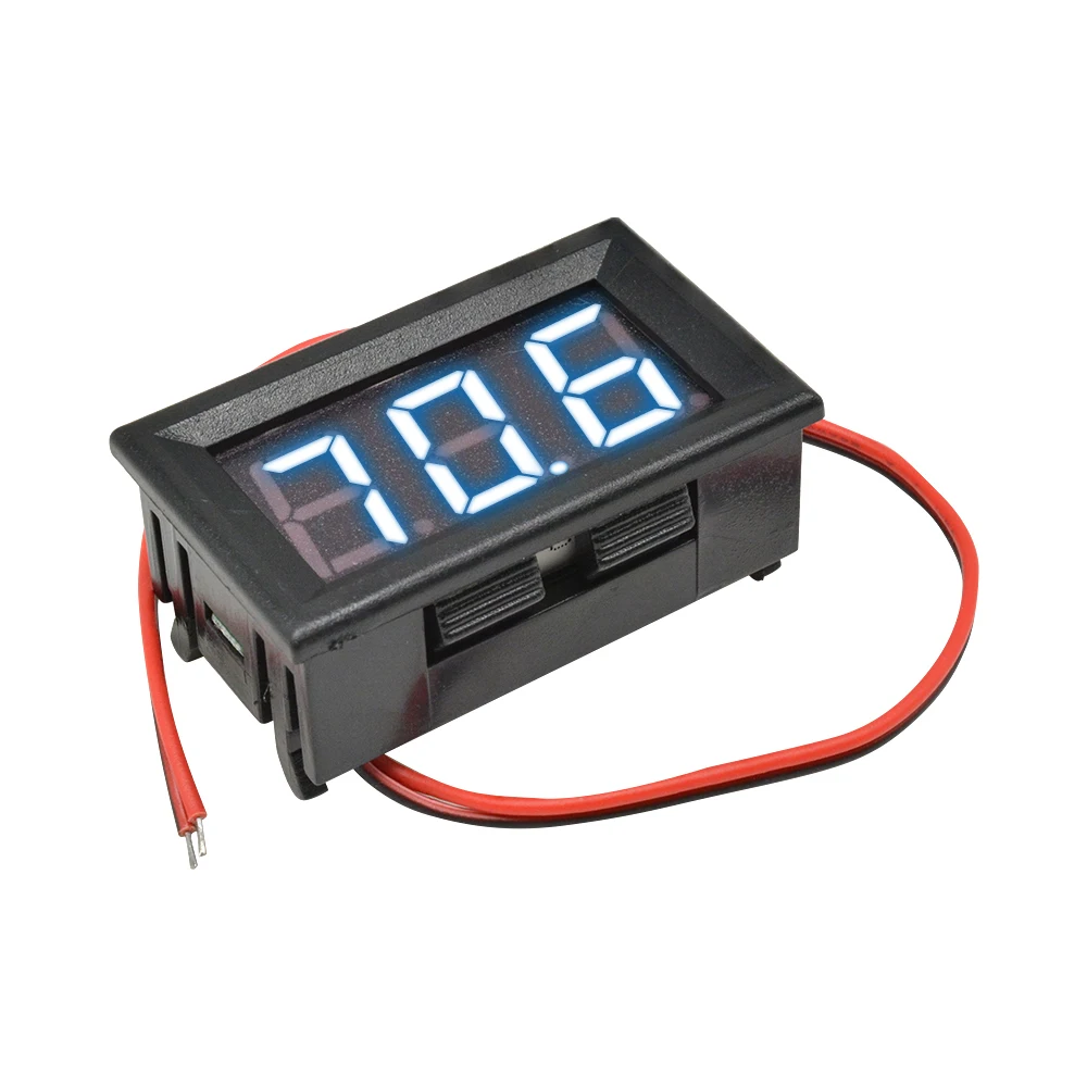 AC 70-500V Voltage Meter Digital Voltmeter 0.56 Inches LED 2-Wire Voltage Tester Electrican Tester Red/Bule/Green/White/Yellow