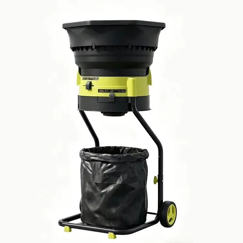 High Power Leaf Shredder Household Small Garden Leaf Crusher Heavy Duty Yard Leaf Shredding Machine For Garden Waste Treatment