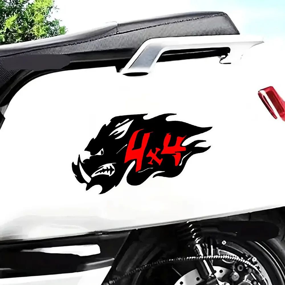 

OZ928#15x8cm Wild Boar 4X4 Decals, Waterproof Vinyl Stickers for Car, Truck, Motorcycle, Laptop, Wall and Glass Surface