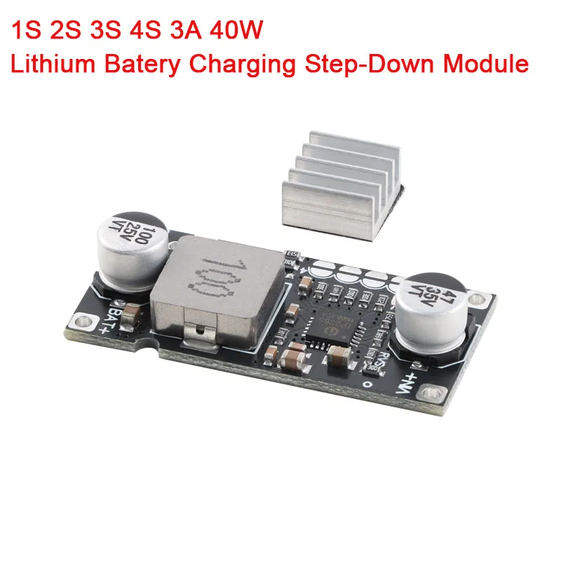 1-10PCS 1S-4S 3A 40W Lithium Batery Buck Fast Charging Step Down Module 5-26V With Temperature Protection Current Adjustable