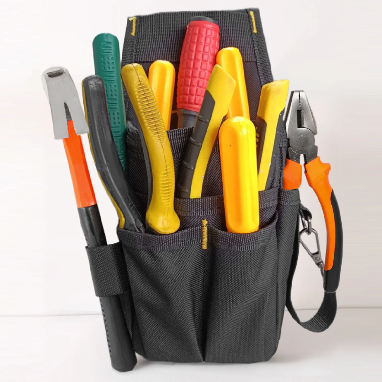 Tough Build Waist Tool Bag Multi Pocket Oxford Cloth Tool Belt Apron Organizer for Trades and Daily Repairs