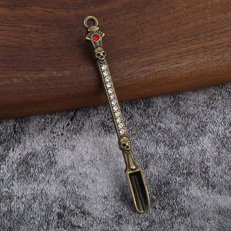1PC Metal Mini Spoon with Shovel Portable Medicine Powder Measuring Tool - Handy Durable Accessory for Easy Measurement view 4