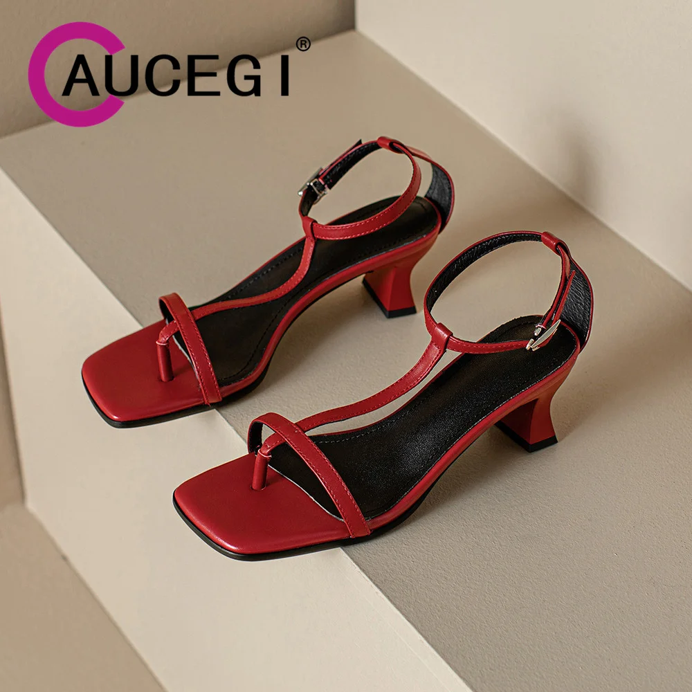 

Aucegi Ретро сандалии с квадратным носком и застежкой на толстом высоком каблуке с пряжкой на щиколотке, лаконичные пикантные модные женские летние модельные туфли во французском стиле