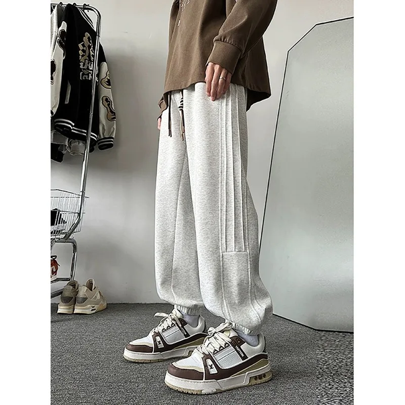 

Мужские летние брюки универсального и свободного дизайна, повседневные спортивные брюки для подростков, мужские брюки