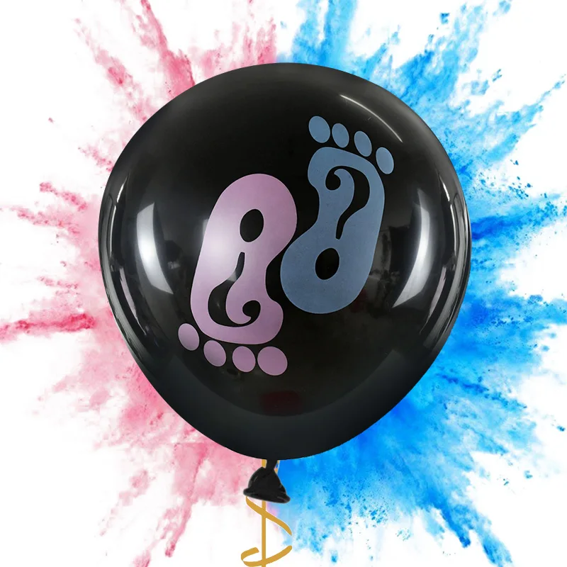 1 Set Gender-Reveal-Ballon-Set, rosa, blau, Konfetti-Papier, Latexballons für Babyparty-Dekoration, Junge oder Mädchen, Enthüllungsballons