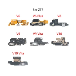 Conector de base de carga USB, conector de puerto, placa de carga, Cable flexible para ZTE Blade V9 V10 Vita V6 Plus V8