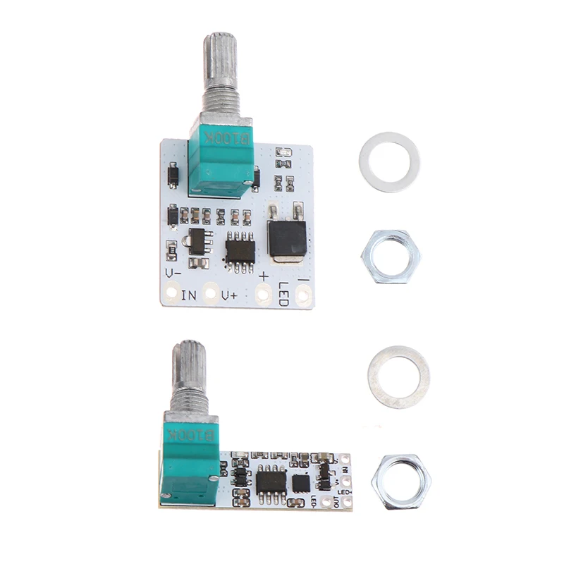 

DC 3.7-24V LED Constant Voltage Dimmer Module With Switch Board Brightness Knobs Adjustment Advertising Word Light Box