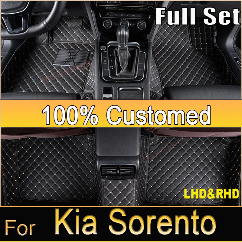 Car Floor Mats For Kia Sorento（Five Seats）2009 2010 2011 2012 Customauto Foot Pads Automobile Carpet Cover interior accessories