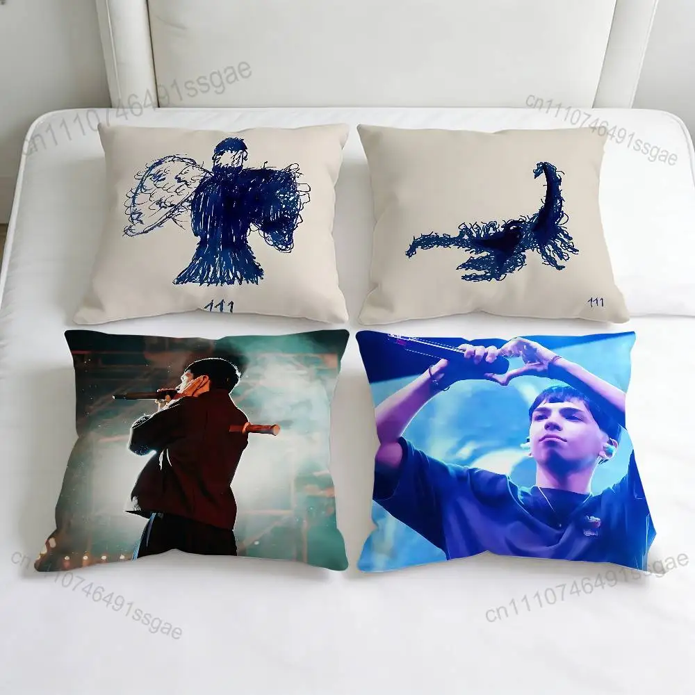 

M-Milo J 111 Singer Cool Decorative Square Pillow Cover Modern Cushion Case for Living Room Bedroom