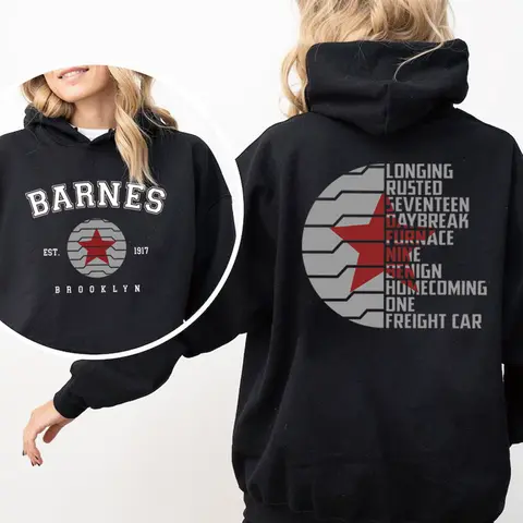 Vintage bucky barnes 1917 moletom com capuz soldado de inverno 2 lados moletom masculino feminino casual com capuz mangas compridas pulôver casual hoodies