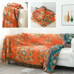 European throw blanket cotton gauze sofa towel adult spring and summer office nap air conditioning blanket king size bedspread