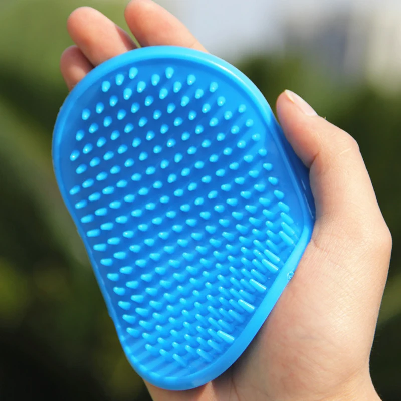 Dog Cat Bath Brush Pet Comb Rubber Glove Hair Fur Grooming Massaging Massage Glove Pet Shower Dog Brushes Drop Shipping