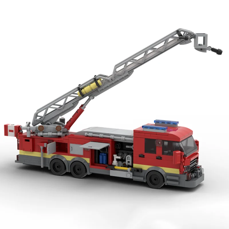 نموذج مكافحة الحرائق Moc قوالب بناء مركبات الطوارئ حزمة وحدات نموذج التكنولوجيا كتل السيارات عيد الميلاد لتقوم بها بنفسك لعبة الهدايا #6