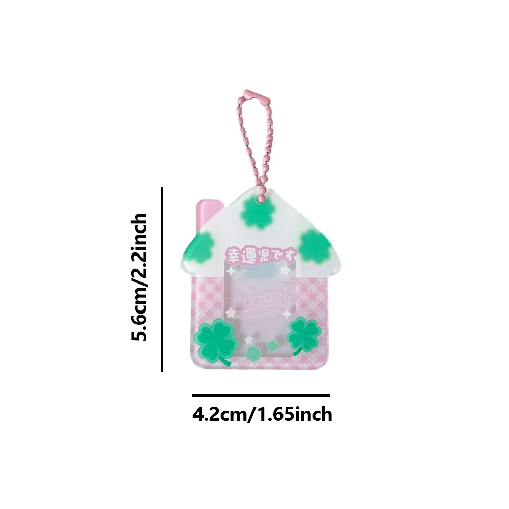 Lucky Clover Themed Photo Card Holder for 1inch Photo Korea Style K-Pop Idol Photo Card Protective Cover Case