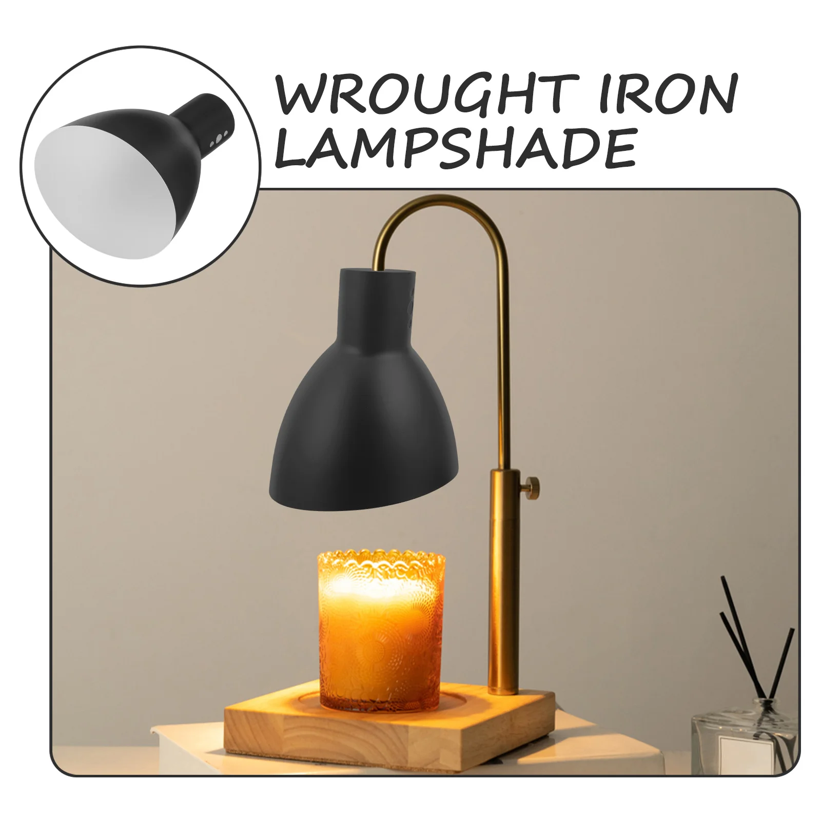 

Horseshoe Lampshade Stylish Iron Desk Light Cover Modern Decorative Replacement for Home Office Table Lamp Light Cover