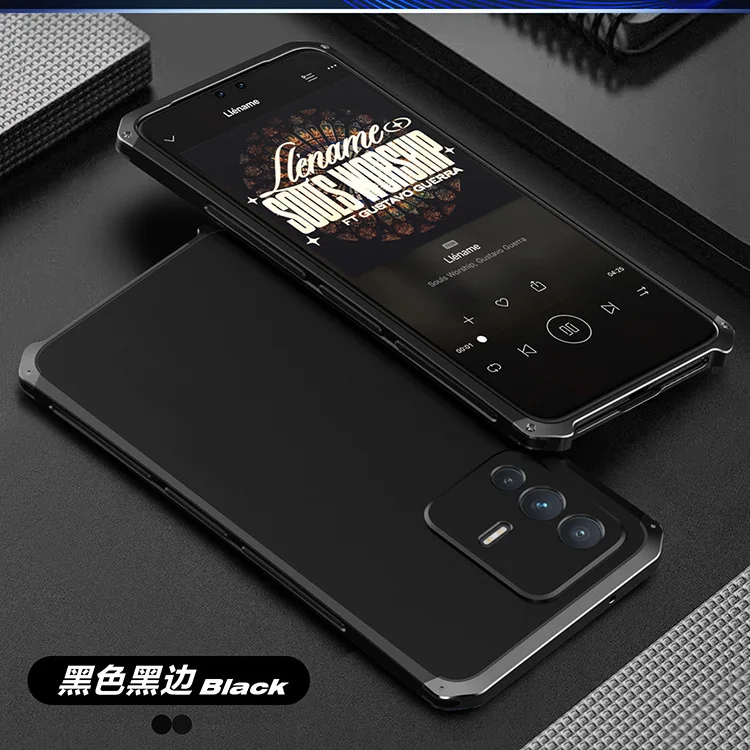 Hot Sales Luxury Shockproof Element Metal Case For Vivo S12 Pro Hin Hard Aluminium Alloy Hybrid Plastic Back Cover