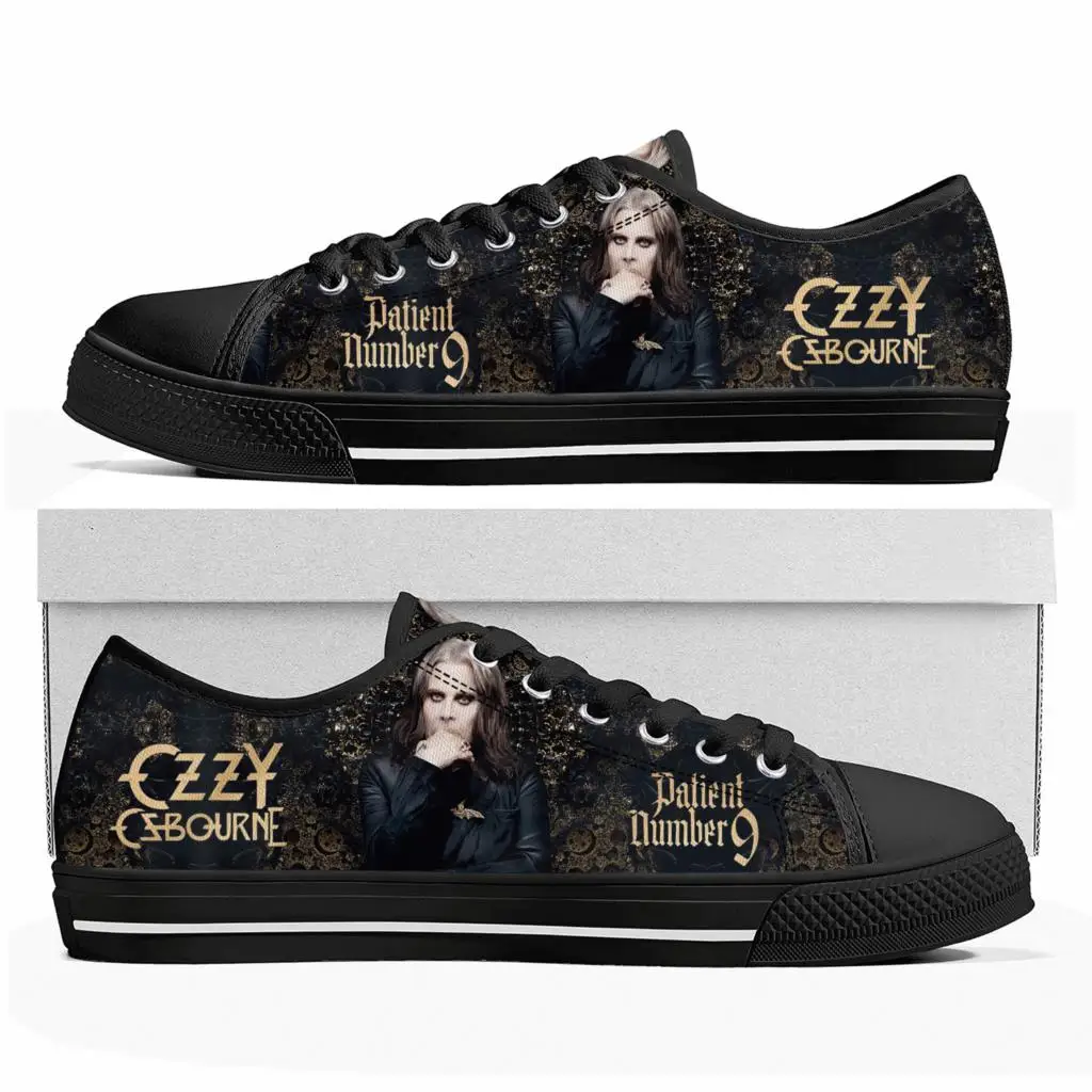 Ozzy Rock Singer Osbourne Low Top High Quality Sneakers Mens Womens Teenager Canvas Sneaker Casual Couple Shoes Custom Shoes