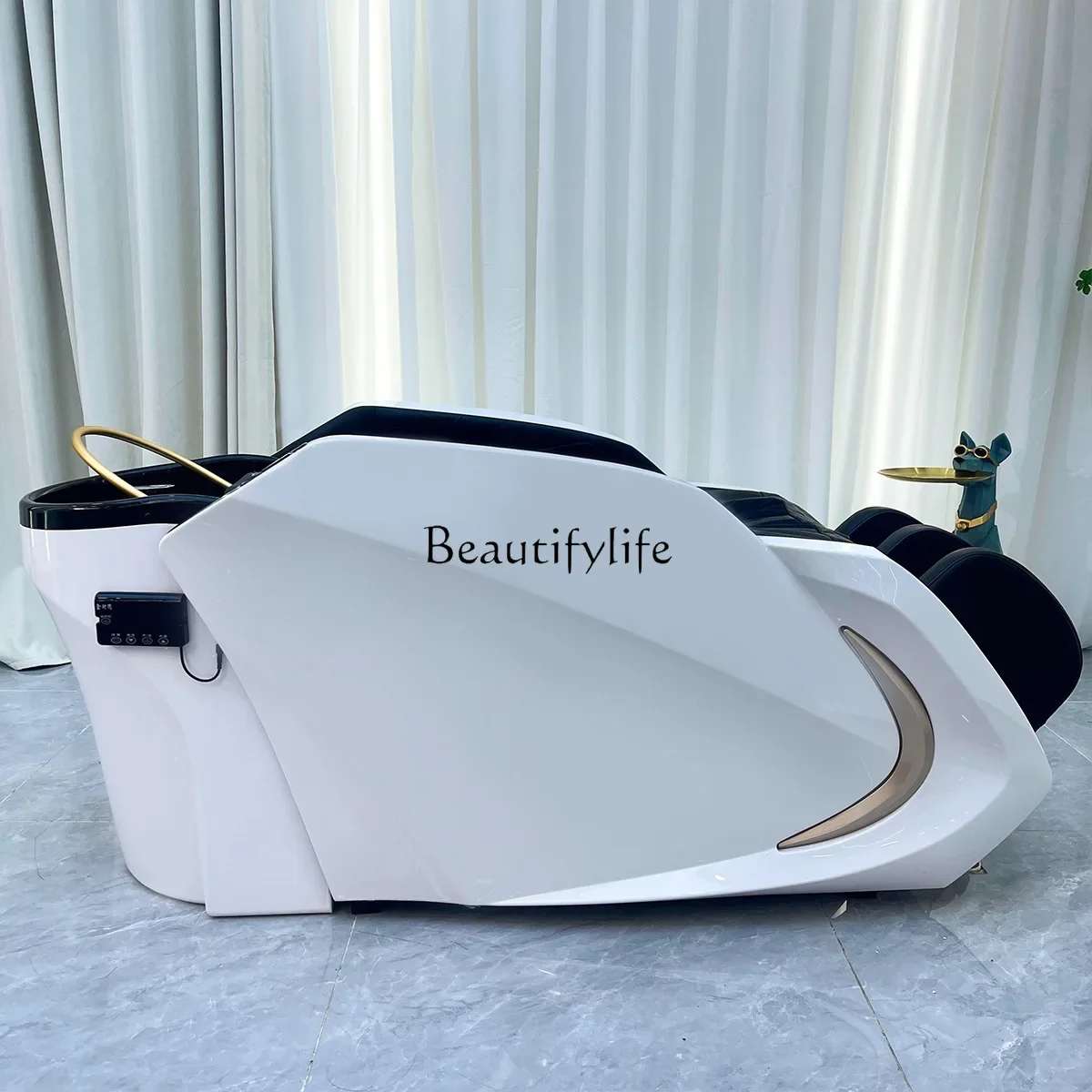 

06Intelligent electric massage shampoo bed High-end hair treatment bed for barber shop
