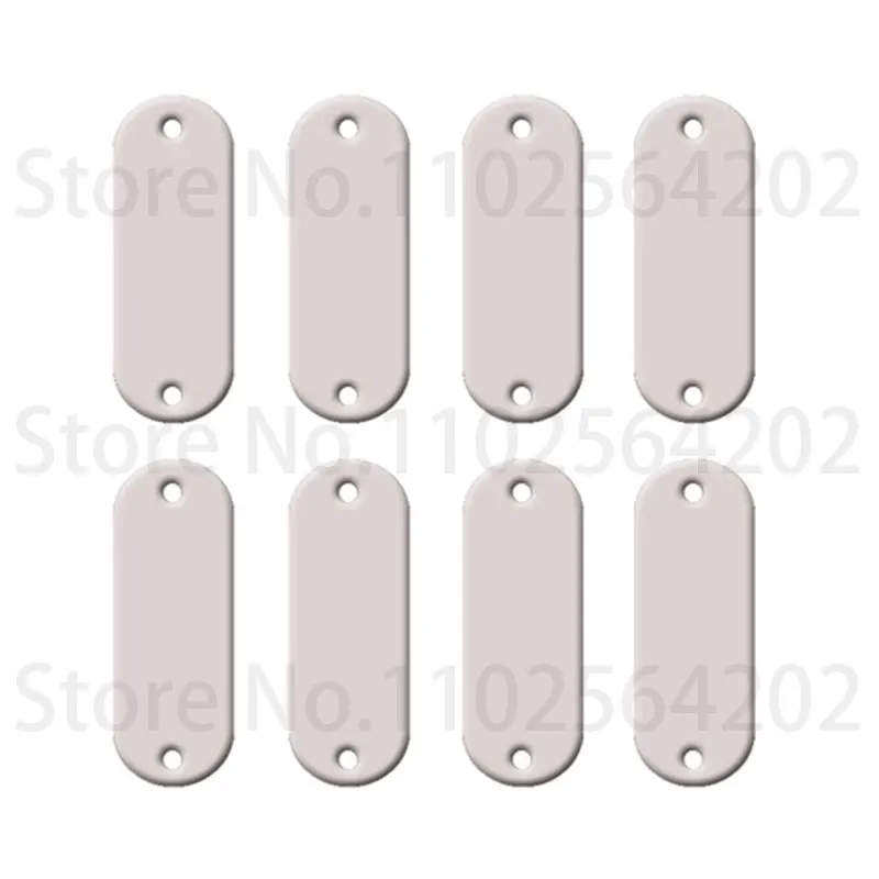 GEKTIMER 100 Pieces Aluminum Identification Tags Keychain 4