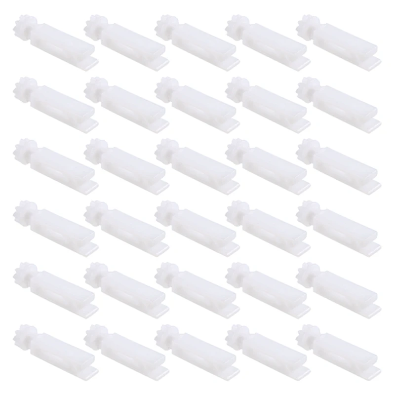 30Pcs Vertical Blind Stem Replacement White Stems For Vertical Window Blind Vertical Blind Carrier Stem