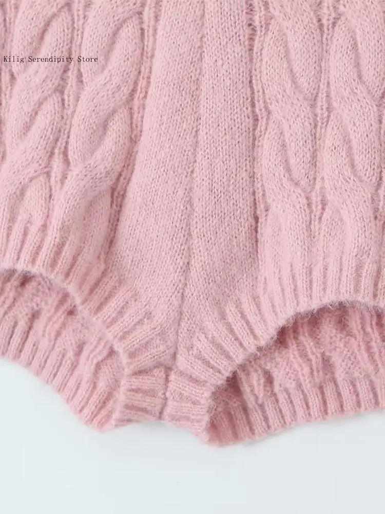 Spring and Autumn Casual Sexy Simple Pure Color Water Diamond Slim Fit Knitted Shorts Pants for Women