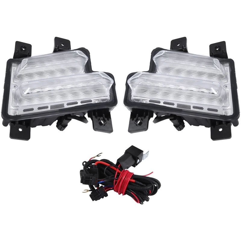 Car Daytime Running Lamp Assembly LED DRL Front Driving Siganl Light For Chery Tiggo 5X/7 2020 Parts 605000268AA